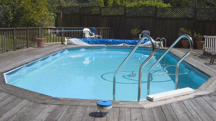 how deep can you bury an above ground pool