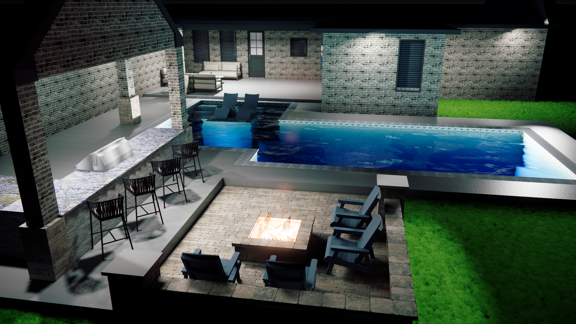 Customer F Nightime Rendering